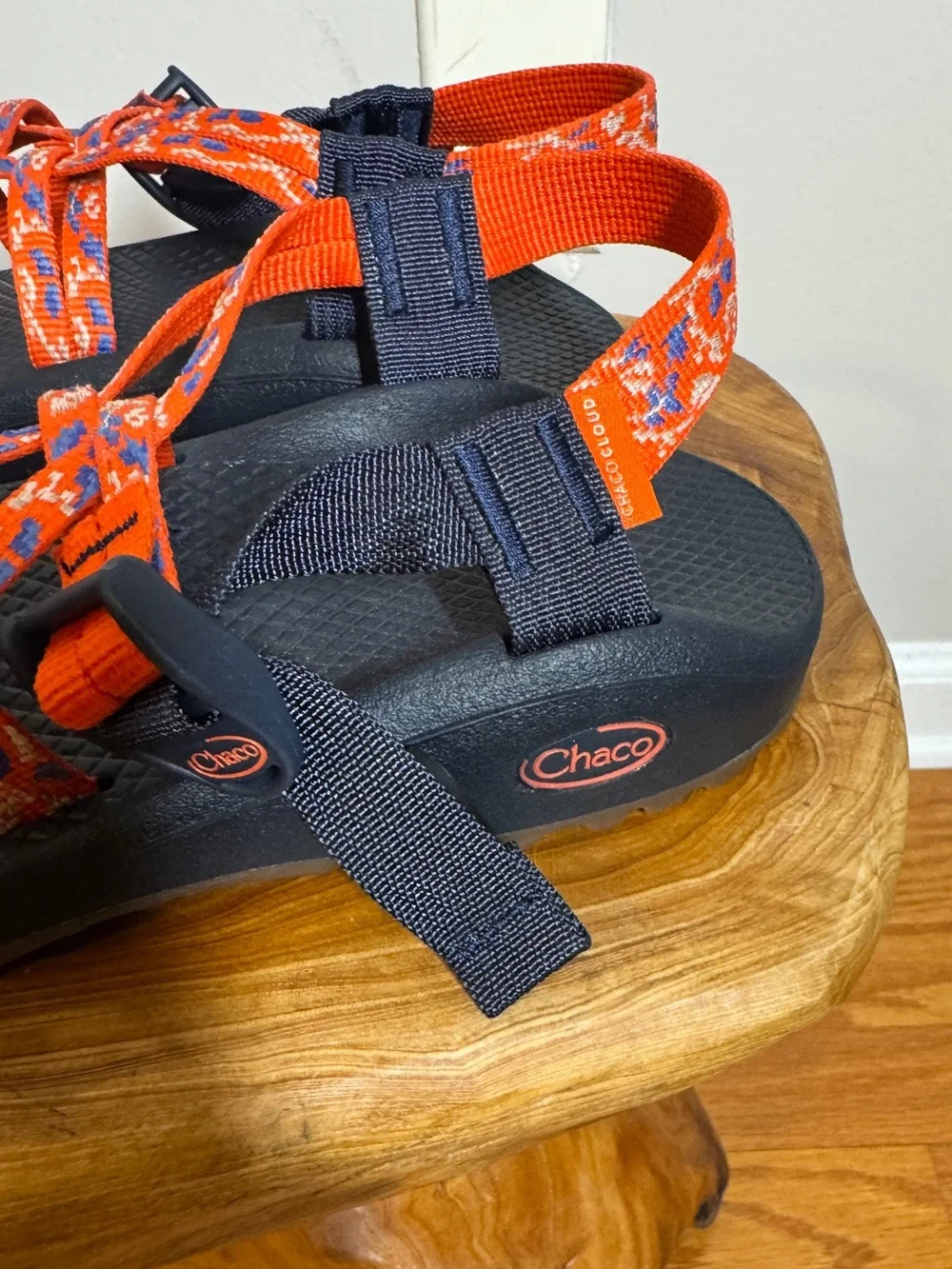 Chaco ZX/2 Cloud Dual Strap Cushioned Sandals Women Botanic Spicy Orange Sz. 10 - Picture 4 of 10